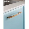 Goo-Ki Aged Brushed Brass Handle Modern Minimalist Cabinet Pull Drawer
