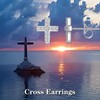 TALYKONG Small Cross Stud Earrings for Women & Men