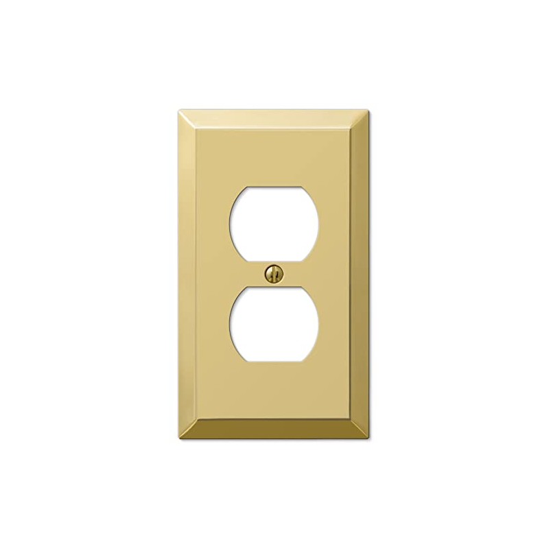 AmerTac 163DBR 1 Duple x Polished Brass Wall Switch Plate