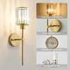 KARTOOSH Hardwired Crystal Wall Sconces Set of Two - Dimmable