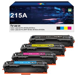 215a Toner cartridges 4 Pack - Replacement for hp 215a Toner cartridges W2310A W2311A W2312A W2313A for HP Color Pro MFP M182nw M183fw M182 M183 M155 Printer ( Black, Cyan, Magenta, Yellow)