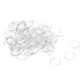 sourcing map 1000 Pack Rubber Band Stretchable Rubber Elastic Band Clear 16mm x 1mm Hair Rubber Bands for Home Office