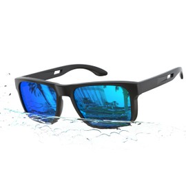 YOZISS Floating Sunglasses Polarized Sports Sunglasses for Men and Women Fishing Kayaking Surfing Boating,UV Protection - Blue Lens