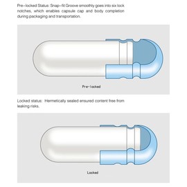 100 x Size 00 Vegetarian HPMC Clear Empty Capsules Size 00 Vegan Vegetarian Plant-Based Empty Pill Cases