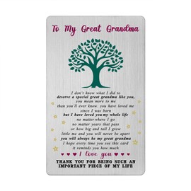 Christmas Card for Great Grandma- Great Grandma Birthday Gifts- Great Grandmother Valentines Mother's Day Thanksgiving