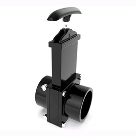 For Outdoor Accessories black Dump Waste Sewer ABS Valve 50mm/1.97inch RV Drain Valve waste valve for Caravan Trailer