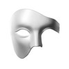 ILOVEMASKS White Full Face Phantom of The Opera Masquerade Venetian