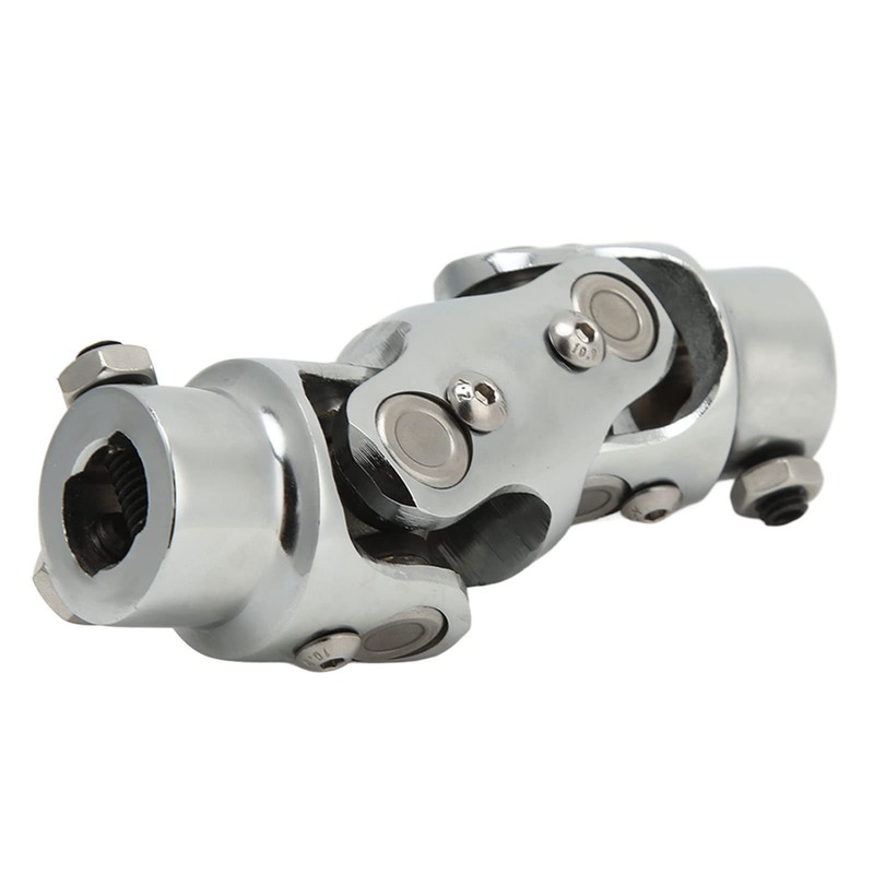 Double U Joint Coupler, Chromed 5.2in Length Double Steering U