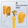 Nema 6-30P Male Plug + 6-30R Female Socket (2 in