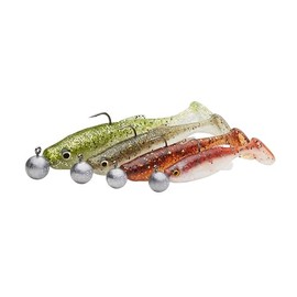 Savage Gear Fat Minnow T-Tail RTF – Realistic Minnow Design with Kicking & Rolling Action, Scented for Perch, Zander, Pike & Predator Fish, Ideal for Freshwater Fishing Clear Water Mix 13 cm