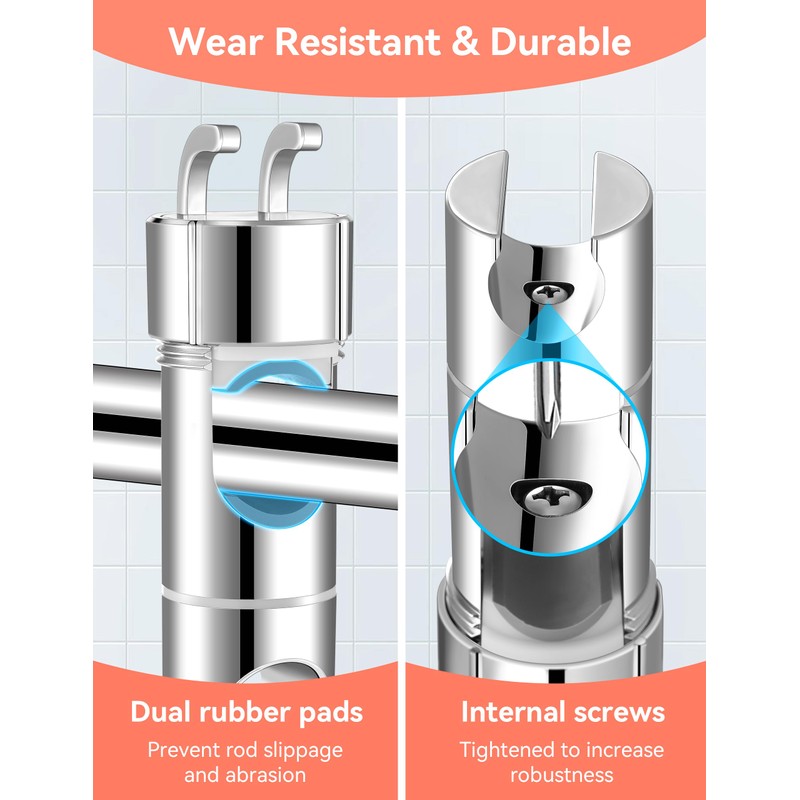 Magichome Shower Head Holder for 16-27MM Riser Rail, Adjustable Shower