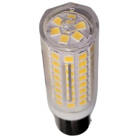 Ironsmith Lighting Products BA15D Double Contact Bayonet Base Dimmable Bulb, 7W, 3000K Warm White, 110-120V, Clear Plastic Lens, Energy-Efficient LED