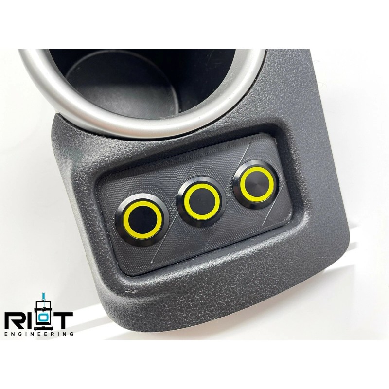 Riot Engineering 370Z Button Panel - 19mm 3 Buttons -