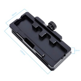 NICEYRIG Quick Release Plate Conversion Arca to Manfrotto Standard 2 in 1 Plate for Dji Ronins / ZhiYun Weebill Tripod / Gimbal Stabilizer / Arca-Swiss Compatible / Easy On / Off DSLR - 563