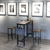 Finnhomy 47" Industrial Bar Table Set with 2 Stools -