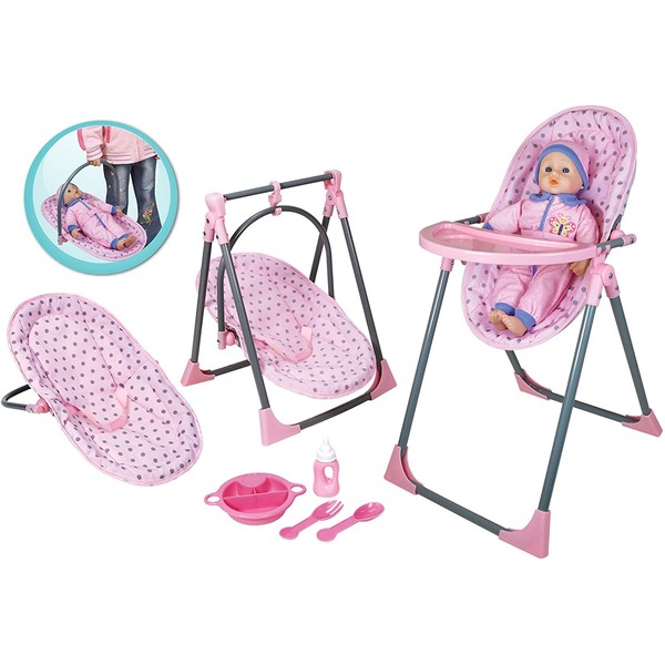 Lissi Doll 4 in 1 Highchair Set