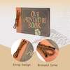 Scrapbook Album with String Binding, Craft Paper Cover and Kraft