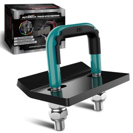 AUTMATCH Hitch Tightener Anti Rattle Stabilizer - Heavy Duty Hitch Clamp for 2.5 Inch Trailer Hitches, Rubber Isolator and Anti-Rust Double Coating Protective, Teal & Black
