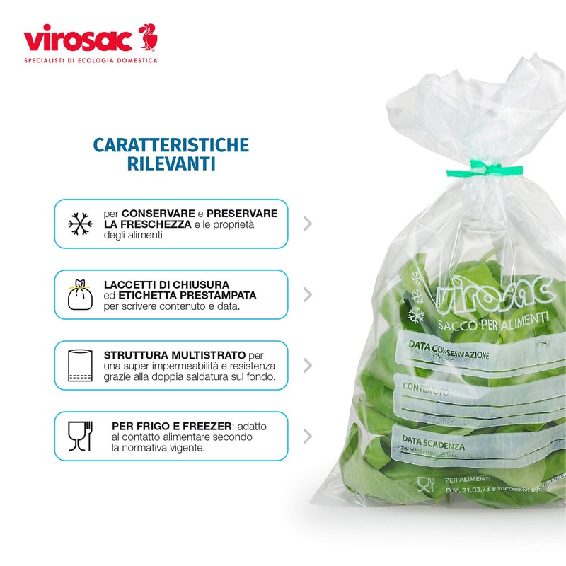 virosac 111998 Press for Fridge and Freezer Bags, 18 x