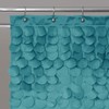Lush Decor Lillian Shower Curtain | Textured Shimmer Circle Design