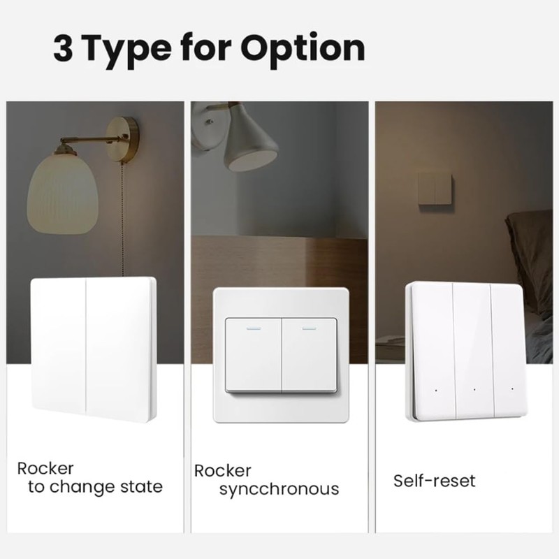 Byttlerom Tuya Smart WiFi Light Switch 4 Way Control Mini