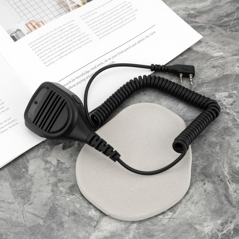 Create idea 1 x 2-pin walkie-talkie handheld speaker microphone compatible