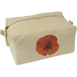 'Poppy' Canvas Wash Bag/Makeup Case (CS00041172)