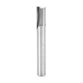 Amana Tool - 43812 Solid Carbide Straight Plunge 1/4 Dia x 1/2 x 1/4" Shank Router Bit