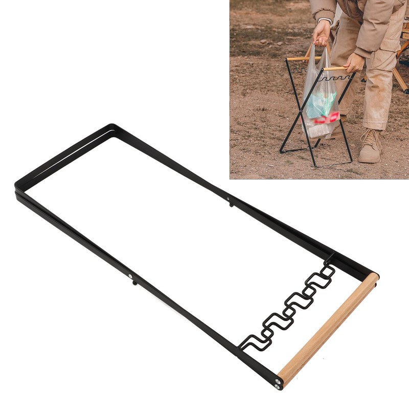 Trash Bag Holder Stand Folding Rust Resistance Plastic Recycling Bag