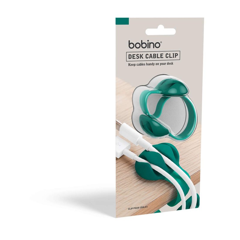 Bobino Desk Cable Clip - Slate (Cream)