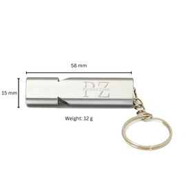 Potato Zone Emergency Whistle – Survival Keychain Whistle Emergency – 120db Loud Safety Whistle for Protection, Camping, Hiking, Sports, Dog Training – Portable Metal Whistle with Keychain