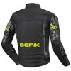 Berik Camo Street Waterproof Motorcycle Textile Jacket (Black/Yellow, 56)