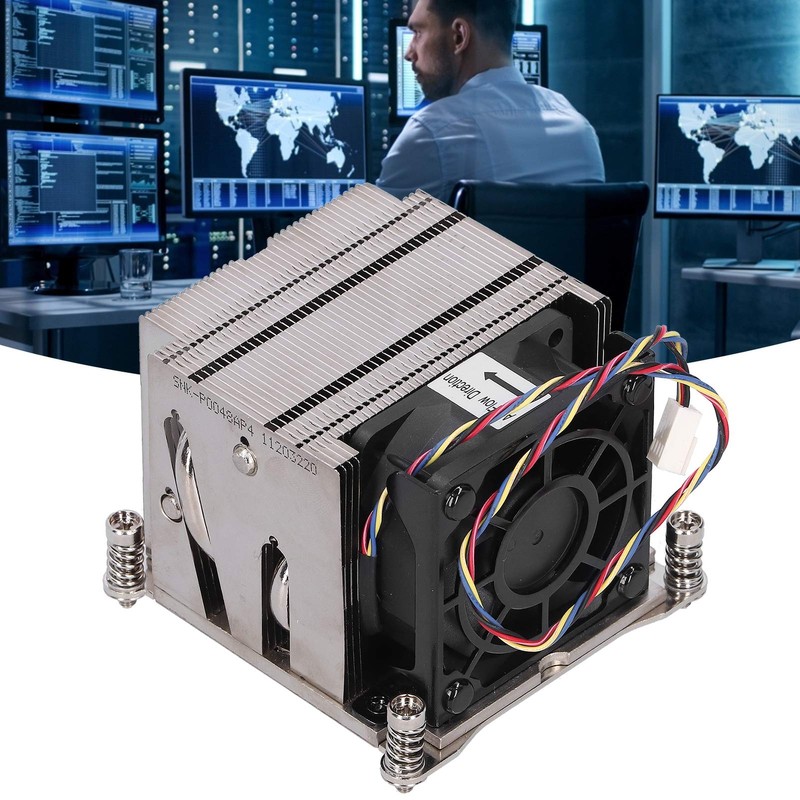 CPU Heat Sink, 2U Active Computer Cooling Fan 4-pin PWM