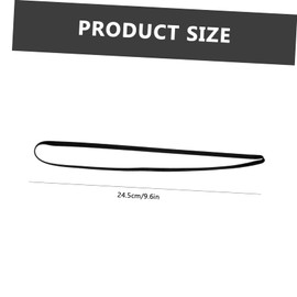 jojofuny 4pcs Phono Belt Audio- At-lp60x Phonograph Belt Record Player Drive Belt Turntable Repair VCR At-lp60xbt Black Record Player Rubber Turntable Belt Square Component