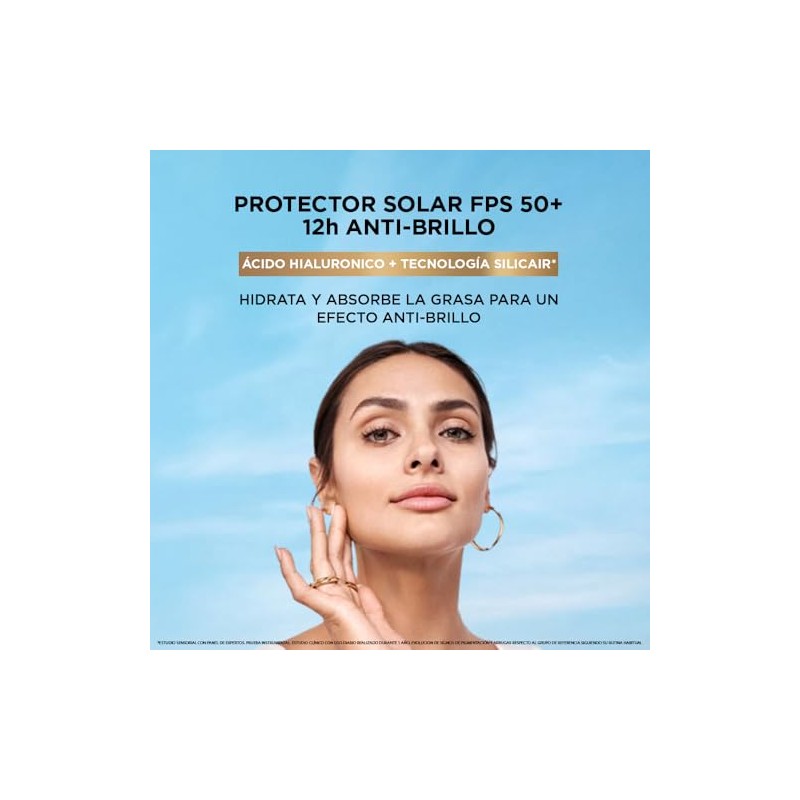 L'Oréal Paris Protector Solar Diario Anti-Brillo FPS50+ UV Defender, 40ml