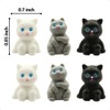 Cat Hinge Heads Decorative Topper Set of 6 - Cute
