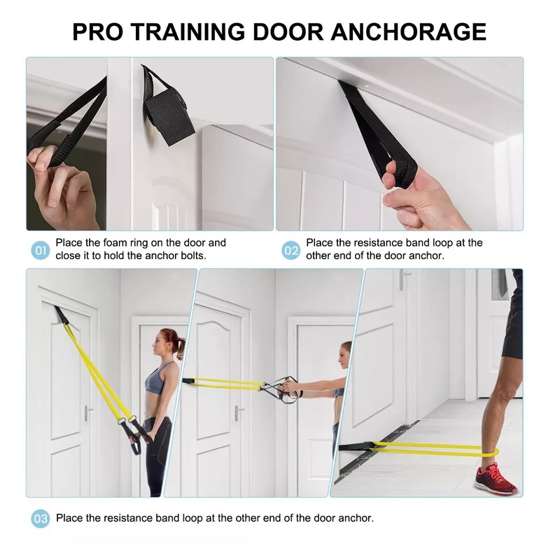 Exercise Resistance Bands, 4 Pack Exercise Bands, Leg Resistance Band