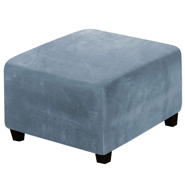 H.VERSAILTEX Square Ottoman Covers Ottoman Slipcover Square Footstool Protector Covers