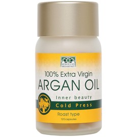 Moroccan Breakfast Edible Argan Oil (Uses 100% Ichiban Shredded Argan Oil, Approx. 1 Month Supply of 4 Tablets per Day)