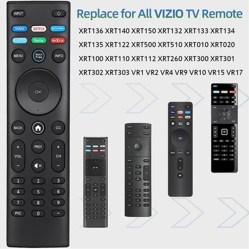 XRT140 Universal Remote Control for All VIZIO Smart TVs, Remote