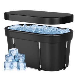 Cold Plunge Tub,Upgrade XXL 129 Gal Large Ice Bath Tub for Athletes,Multiple Layered Portable Outdoor Ice Plunge Tub with Cover,Suitable for Gym, Home Outdoor and Cold Water Therapy Training