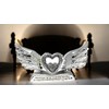 Crushed Diamond Angel Wings with Shelf Sitter Ornament Decorative Sculpture