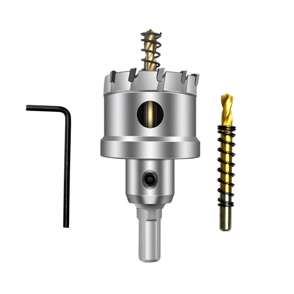 ASNOMY 40 mm Hole Saw Carbide Drill, Metal Hole Saw