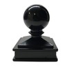 2.5" x 2.5" Aluminium Ball Top Post Cap for Metal