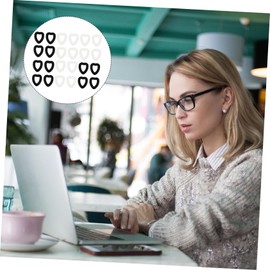 TEHAUX 12Pairs Skid Eyeglass Temple Tips Sleeve Comfortable Leg Covers for Secure Fit Durable Retainers for Family Pack