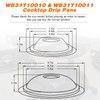 WB31T10010 WB31T10011 Chrome Range Drip Pans by Blutoget- Electric Stove