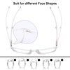 Large Frame Folding Reading Glasses for Women and Men Blue