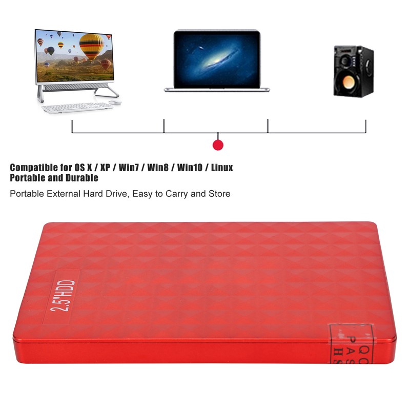 BU KING YD0024 External Hard Drive Portable UltraThin HDD USB3.0