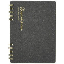 Nakabayashi 65816 Logical Prime Cuaderno W-Ring A6, cuadrícula rayada, 0.2 pulgadas (6 mm)