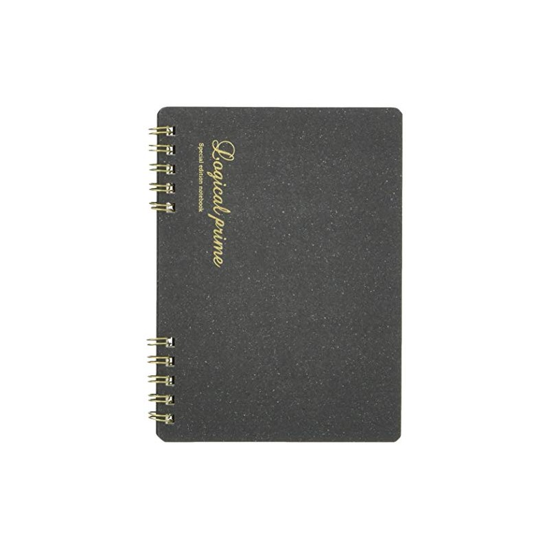 Nakabayashi 65816 Logical Prime Cuaderno W-Ring A6, cuadrícula rayada, 0.2